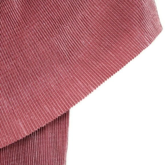 a.n.a Blouse Top Shirt Off The Shoulder Metallic Rose Pink Crinkle‎ L Large - Picture 8 of 11